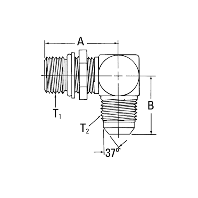 Adapter JIC-SDAE-1/2x3/4-12unf-F