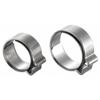 Treated Steel Single Ear Clamp w/ Ring