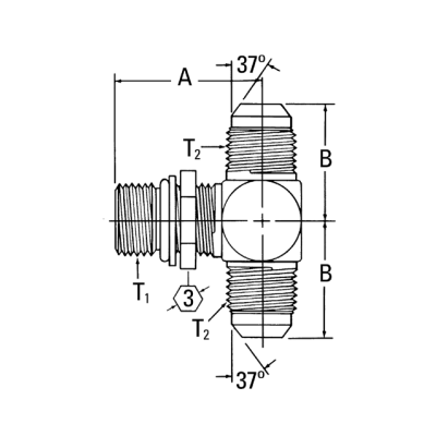 Adapter JIC-SDBT-1/2x3/4-12unf-F